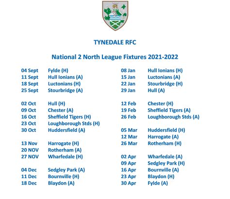 rugby league fixtures.